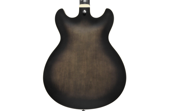 Ibanez AS53-TKF Transparent Black Flat image 7