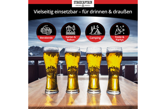 Stagecaptain Hirschgarten Conjunto De Muebles Para Carpa De Cerveza 117 cm Natural 5x Set image 7