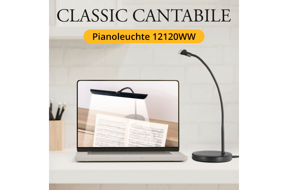 Classic Cantabile 12120WW SM Pianolamp Easy Zwart image 7