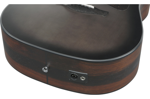 Ibanez AAD70CE-TBN Westerngitaar Charcoal Burst Top image 7