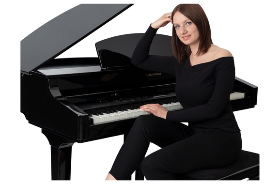 Classic Cantabile GP-A 810 digitale vleugelpiano zwart hoogglans set image 7