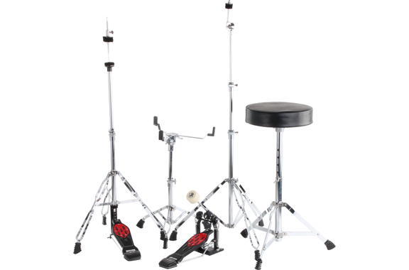 XDrum Semi 20" Studio Batteria Lipstick Red Set incl. Supporto a Braccio + Piatti Crash image 7