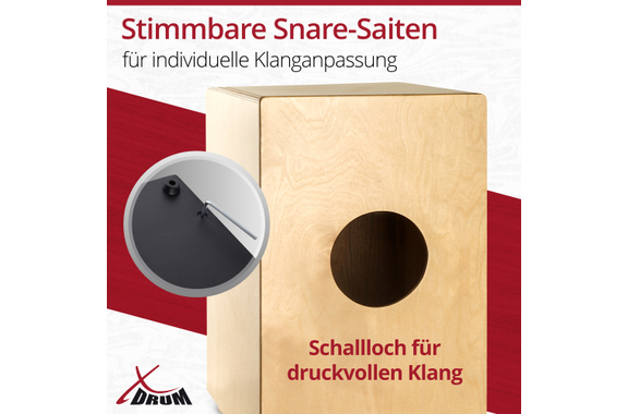 XDrum CP-484 Cajon Peruana Zebrano Set inkl. Cajonschule image 7