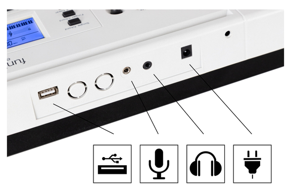 FunKey 61 Edition Pro Set Blanc incl. Support Clavier + Banc image 7