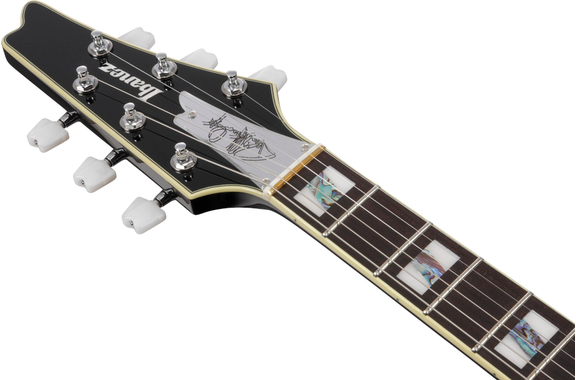 Ibanez PS3CM Paul Stanley Black Cracked Mirror image 7