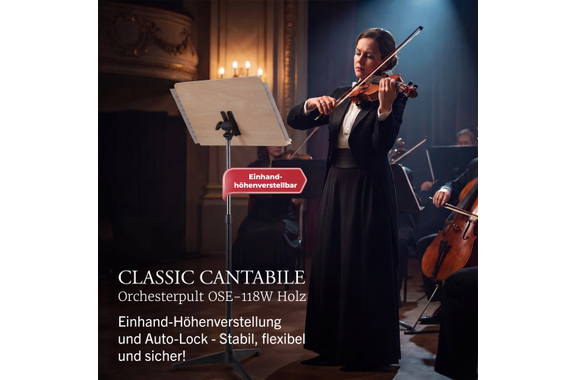 Classic Cantabile OSE-118W Pupitre D'Orchestre En Bois image 7