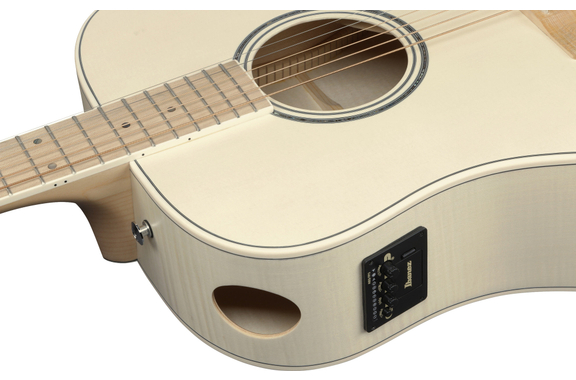 Ibanez AAD77M1E-OAW Westerngitaar Open Pore Antique White image 7