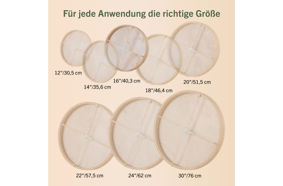 Classic Cantabile ND-15 All Natural Frame Drum 15" image 7