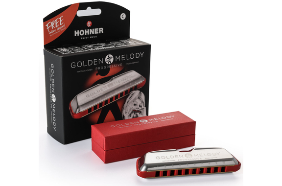 Hohner Golden Melody Progressive C Mondharmonica image 7