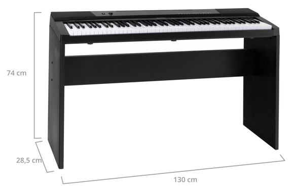 McGrey DK-88 Clavier Débutant Look Stagepiano Set Trolley image 7