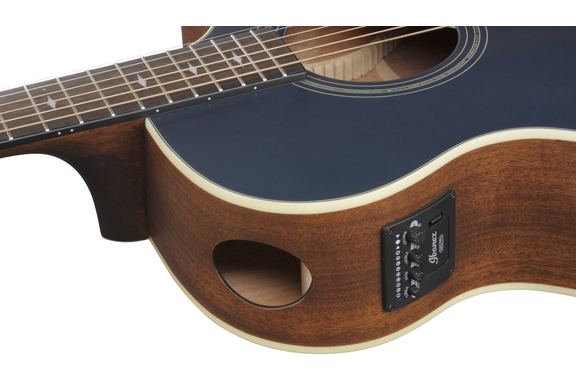 Ibanez AE100-DBF Dark Tide Blue Flat image 7
