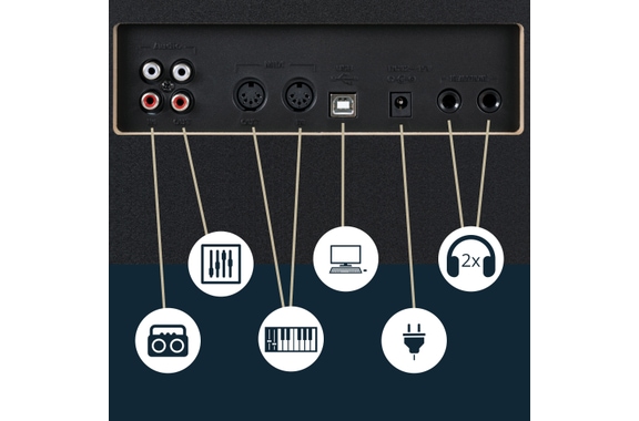 Classic Cantabile DP-230 SM E-Piano negro mate Set image 7