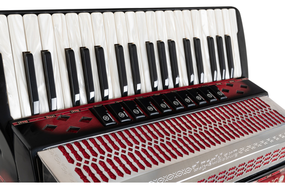 Alpenklang Pro Acordeón IV 96 CM Shadow Red image 7