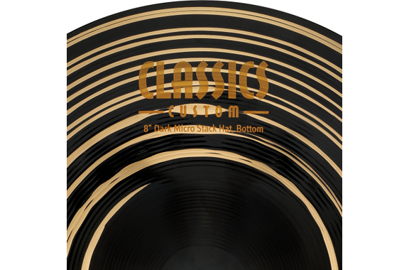 Meinl CC8DAH Classics Custom Dark Micro Stack Hats 8" image 7