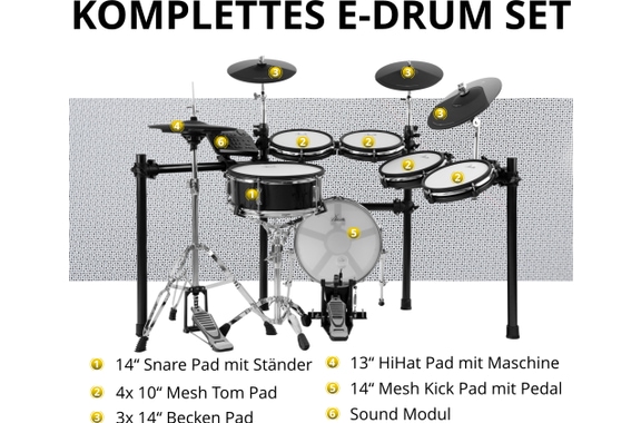 XDrum DD-650 PLUS Mesh E-Drum Kit image 7