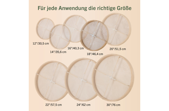 Classic Cantabile ND-18 All Natural Frame Drum 18" image 7