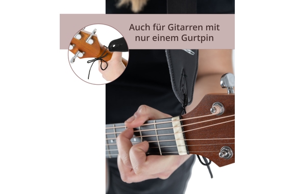 Rocktile Nylon Guitar Strap Black image 7