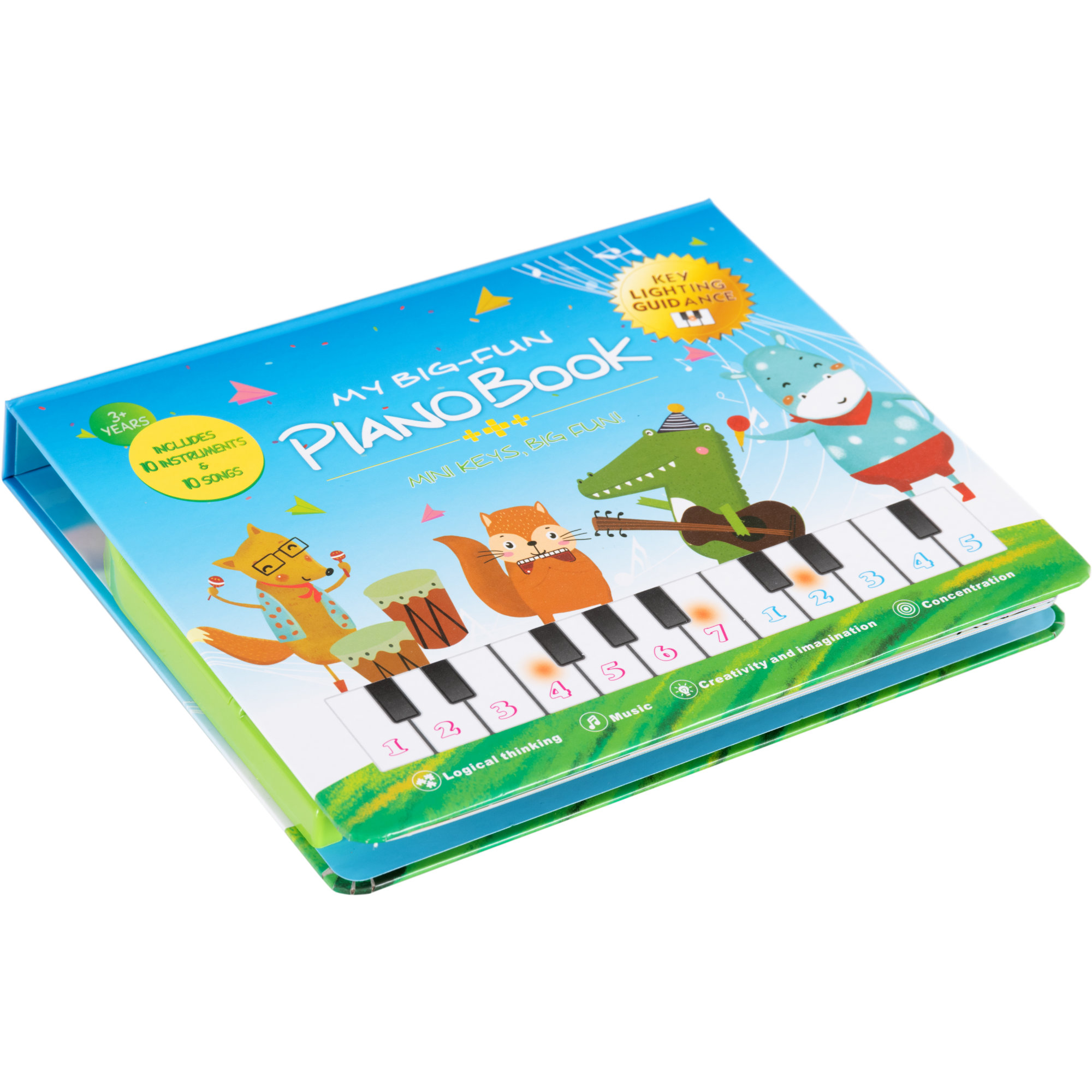 FunKey Musikbuch Mit Leuchttastenkeyboard Set Mit Batterien
