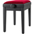 Classic Cantabile Banc De Piano Modèle A Noir Mat Velours Rouge thumbnail 8