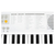 Classic Cantabile MINI-37 Keyboard weiß-grau thumbnail 8