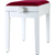 Classic Cantabile Banc De Piano Modèle A Blanc Mat Velours Rouge thumbnail 8