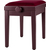 Banc De Piano Classic Cantabile Modèle A Acajou Velours Rouge thumbnail 8