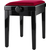 Classic Cantabile Banc De Piano Modèle A Noir Brillant Velours Rouge thumbnail 8