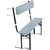 Stagecaptain BBB-119 GY Hirschgarten Bierzeltbank mit Lehne 119 cm Grau  - Retoure (Zustand: sehr gut) thumbnail 8