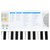 Classic Cantabile MINI-37 Keyboard weiß-blau thumbnail 8