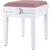 Classic Cantabile Banquette De Piano Modèle A Blanc Laqué Velours Rosé thumbnail 8