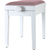 Classic Cantabile Banc De Piano Modèle A Blanc Mat Velours Rouge thumbnail 8
