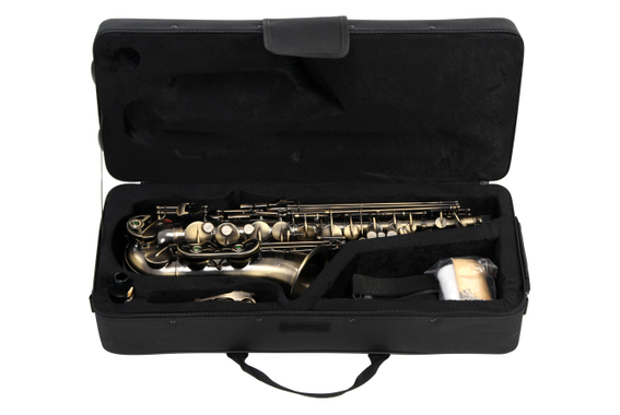 Classic Cantabile AS-450 Antique Yellow Eb Set Saxophone Alto image 8