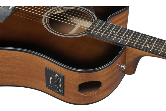 Ibanez AAD51LCE-DVS Linkshandige Westerngitaar Dark Violin Sunburst image 8