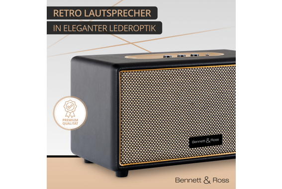 Bennett & Ross BB-860BK Blackmore Bluetooth Lautsprecher Schwarz  - Retoure (Zustand: gut) image 8