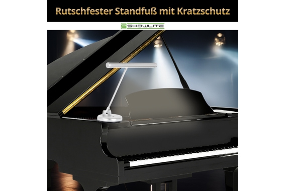 Showlite KW LED Pianoleuchte Silber matt  - Retoure (Zustand: sehr gut) image 8