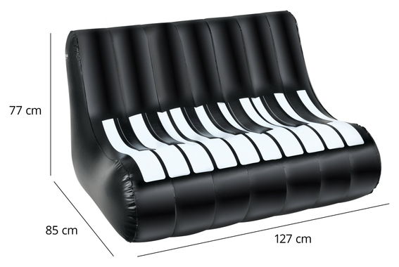 Stagecaptain IF-12088 Aufblasbares Sofa Piano-Design  - Retoure (Zustand: sehr gut) image 8