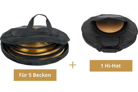 Meinl Pure Alloy Custom Extra Thin Hammered Expanded Set + Housse Pour Cymbales image 8