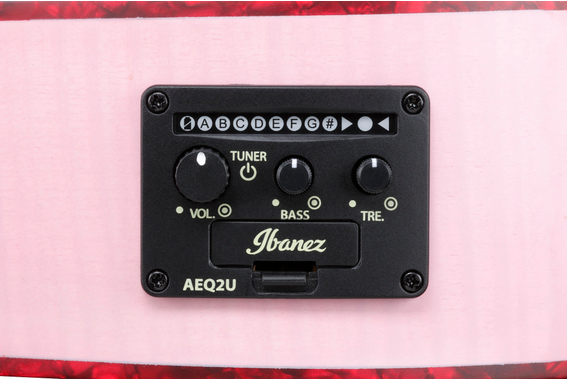 Ibanez EWP17M2E-SMO Piccolo Gitaar Strawberry Milk Open Pore image 8