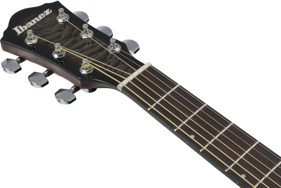 Ibanez AEWC16QA-TKH Western Guitar Transparent Black Sunburst Gloss image 8