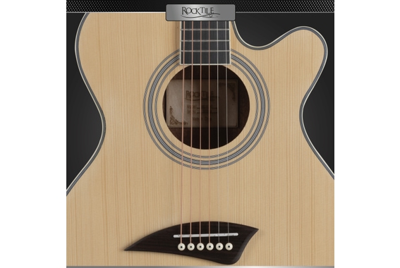 Rocktile WSC-50C-NT Slim Line Guitare Folk Natural image 8