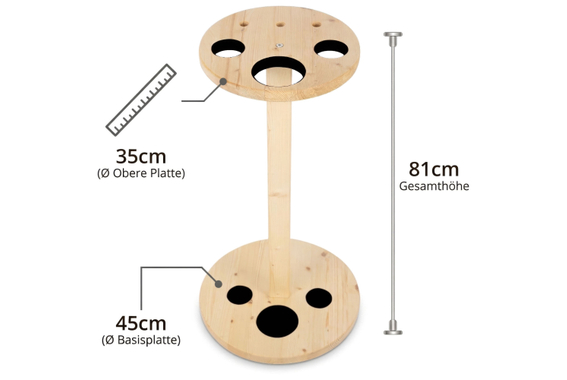 Lechgold AHS-2NG Alphornstandaard Naturel image 8