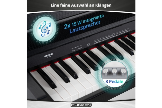 FunKey DP-1088 SM Digitalpiano Schwarz matt image 8