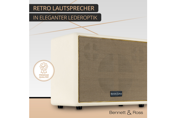 Bennett & Ross BB-880CW Blackmore Giant Bluetooth Lautsprecher Creme-Weiß  - Retoure (Zustand: sehr gut) image 8