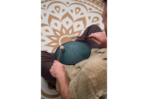 Meinl Sonic Energy 10" Compact Steel Tongue Drum Dunkelgrün image 8