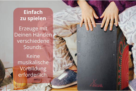 Set Cajon XDrum Design Series "Flower" con Borsa + Scuola image 8