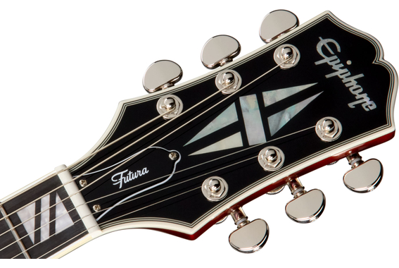 Epiphone Futura Les Paul Custom Midnight Ember Shift image 8