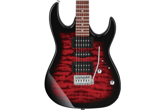 Ibanez GRX70QA-TRB Transparent Red Burst Starter Set image 8
