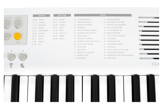 Classic Cantabile MINI-37 Keyboard weiß-grau image 8