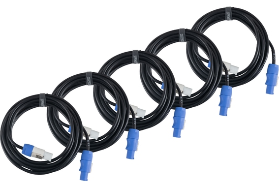 Pronomic Power Twist 5 Stromkabel 5m 5x Set image 8