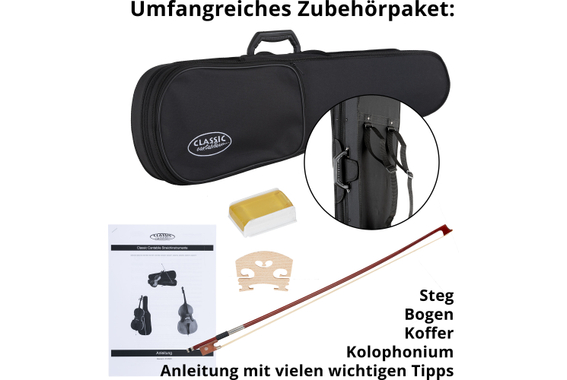 Classic Cantabile Student Violinset 1/2  - Retoure (Zustand: gut) image 8